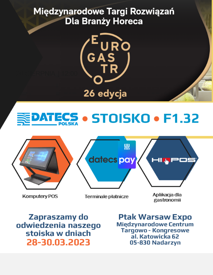 Odwiedź nas na Eurogastro 2023